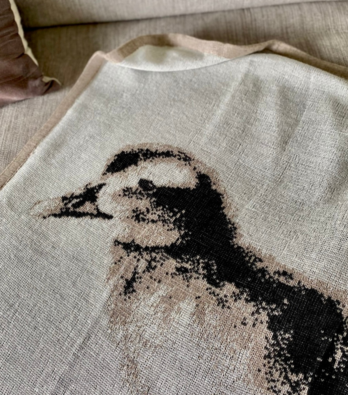 Blanket with pictures of eider duckling