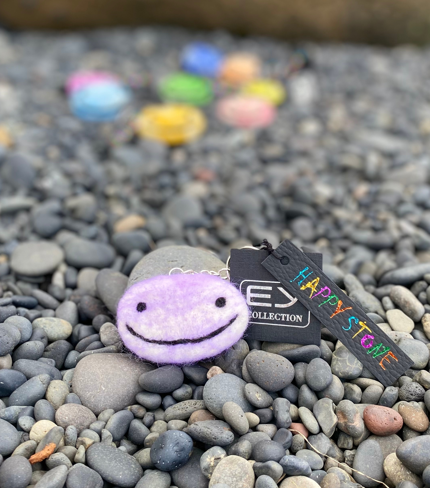HAPPY STONE key chains